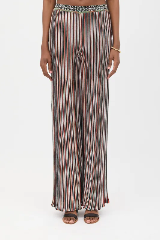 Rib Knit Striped Pant made by Missoni
