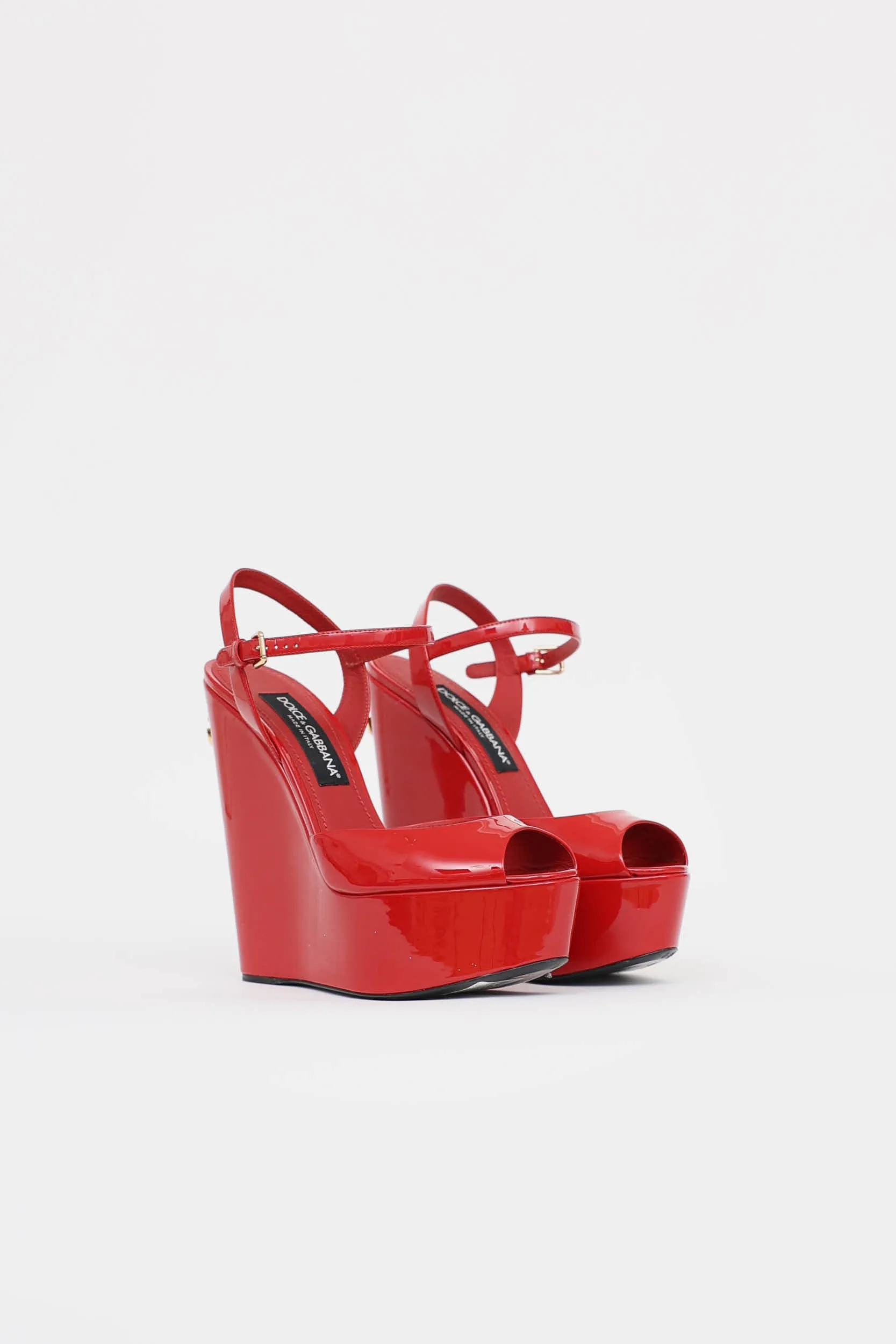 Patent Wedge Sandal sold by VSP Consignment product image thumbnail 2