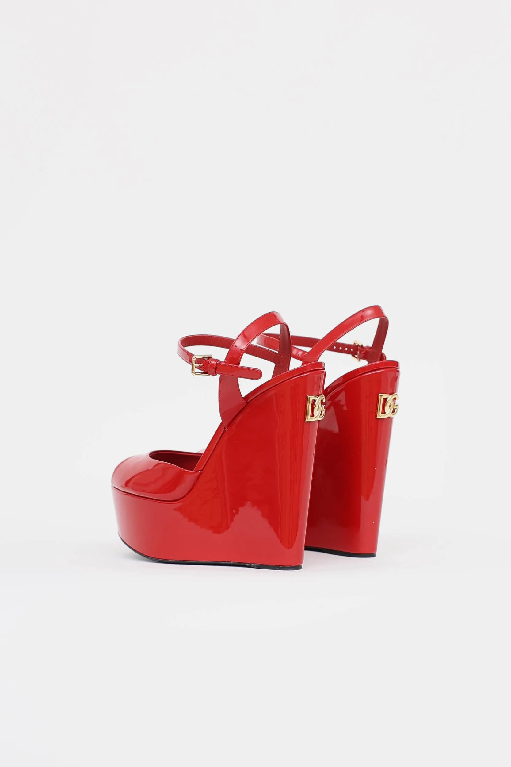 Patent Wedge Sandal sold by VSP Consignment product image thumbnail 4