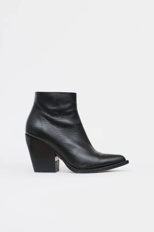 Pointed Toe Booties made by Chloe