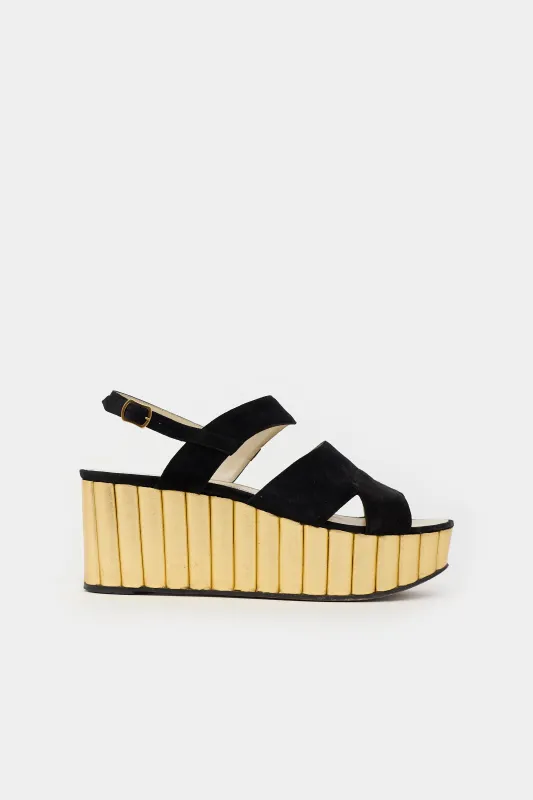 Suede Mae 1930s Sandal made by Salvatore Ferragamo