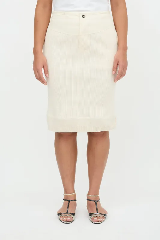 Rib Knit Midi Skirt made by Bottega Veneta