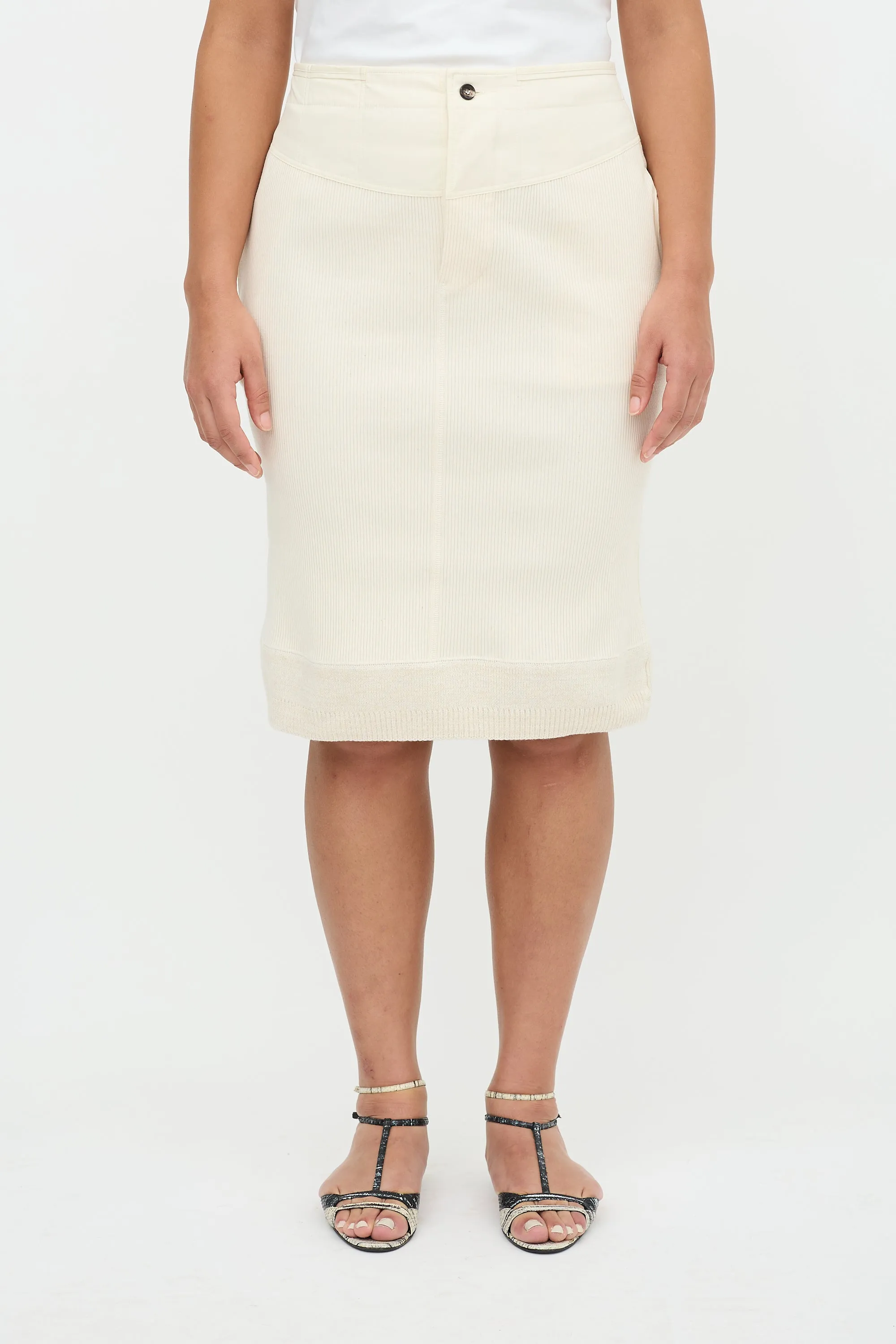 Rib Knit Midi Skirt sold by VSP Consignment