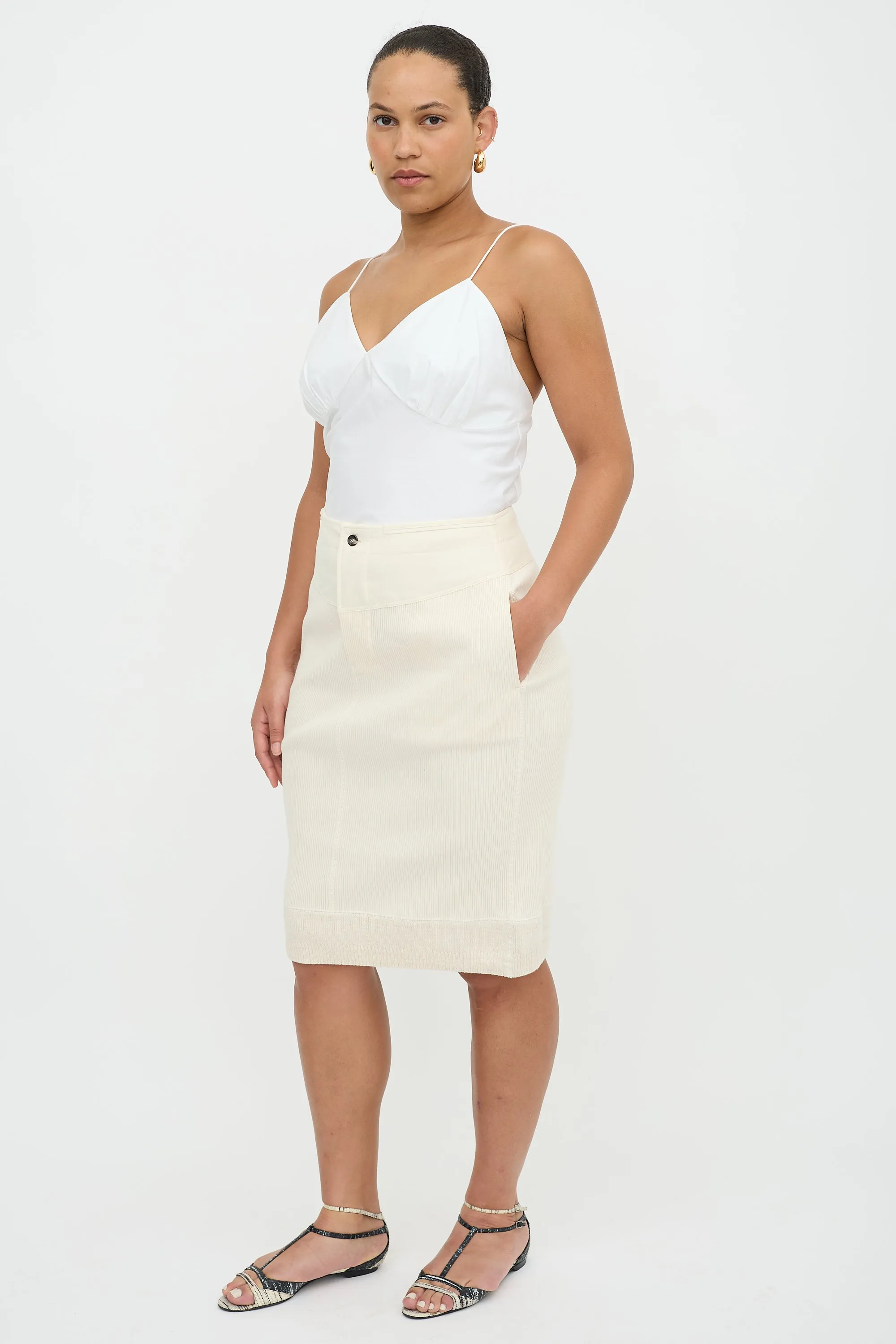 Rib Knit Midi Skirt sold by VSP Consignment product image thumbnail 2