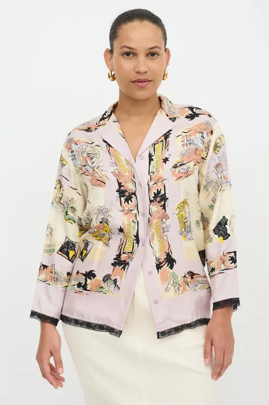Silk Palm Springs Shirt made by Emilio Pucci