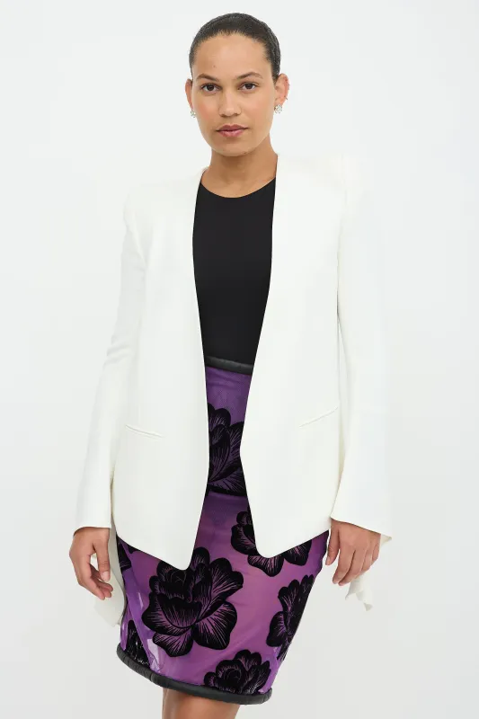 Collarless Tie Cuff Blazer made by Chloe