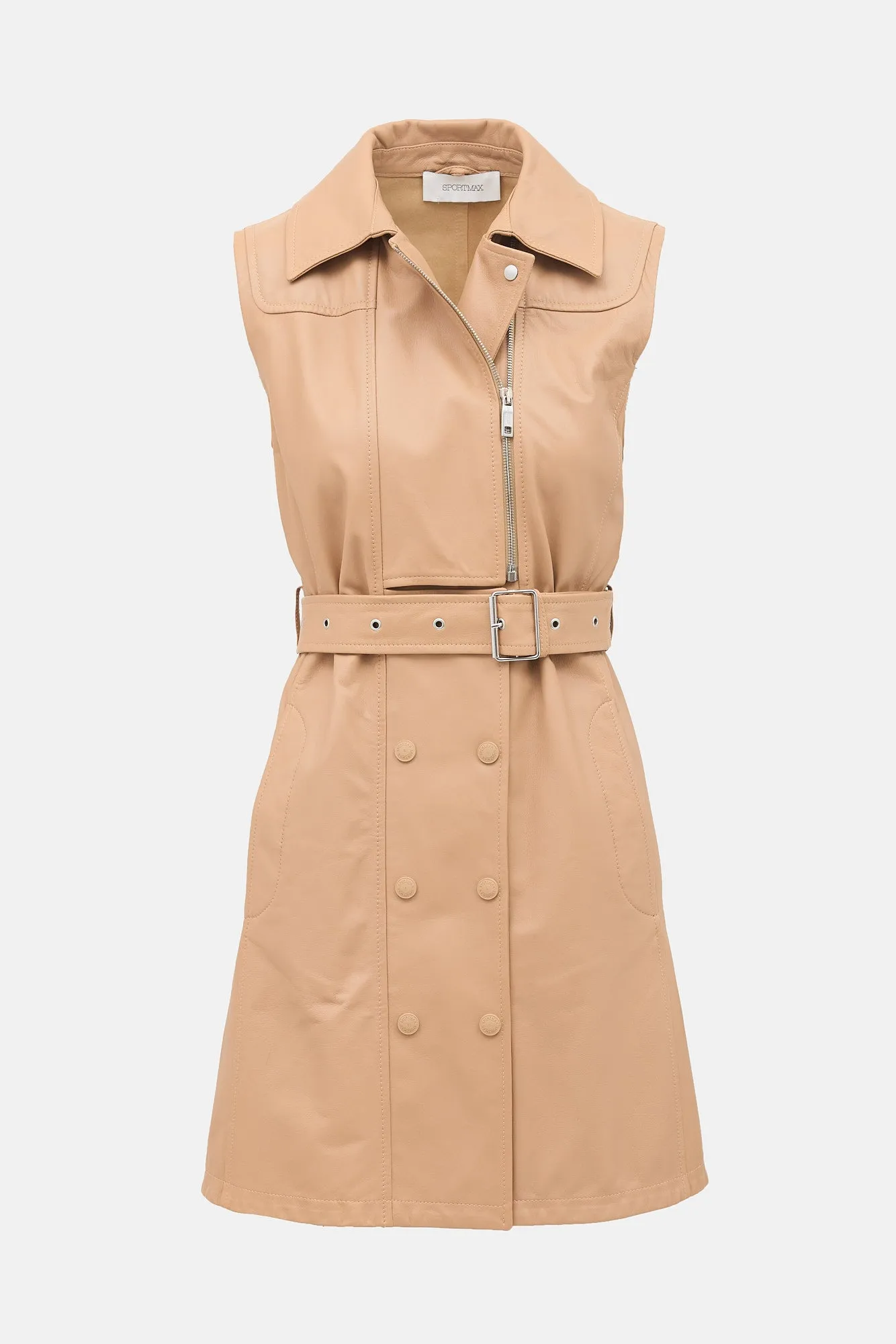 Leather Belted Dionne Dress sold by VSP Consignment