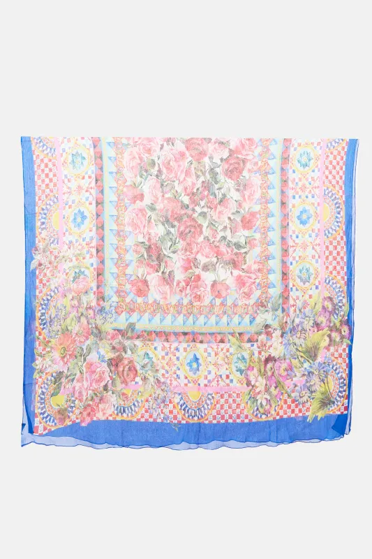 Georgette Printed Scarf made by Dolce & Gabanna