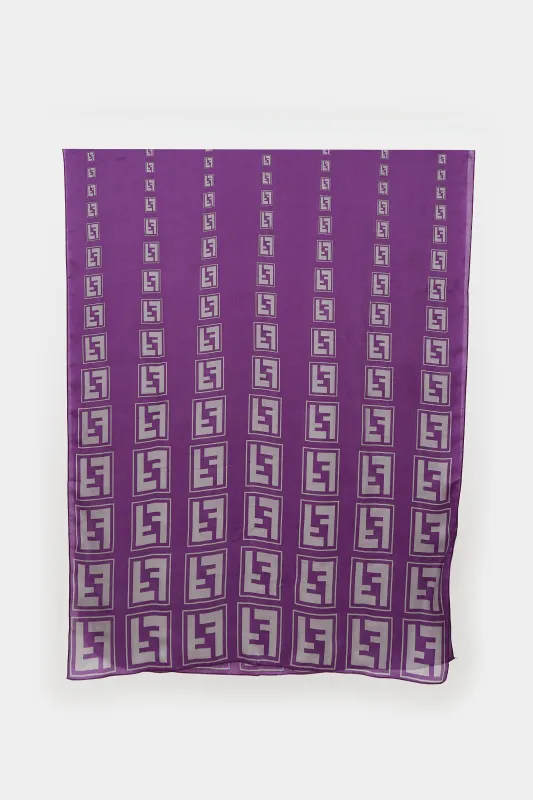 Silk FF Monogram Scarf made by Fendi