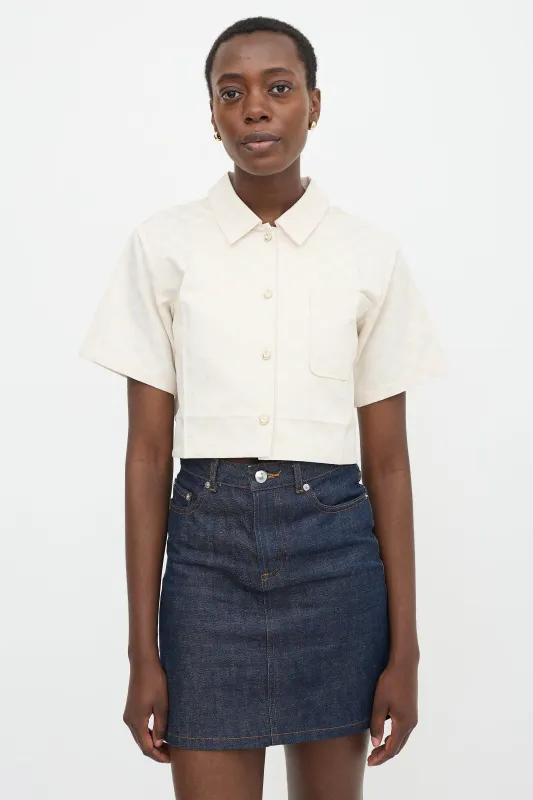 GG Monogram Cropped Shirt made by Gucci