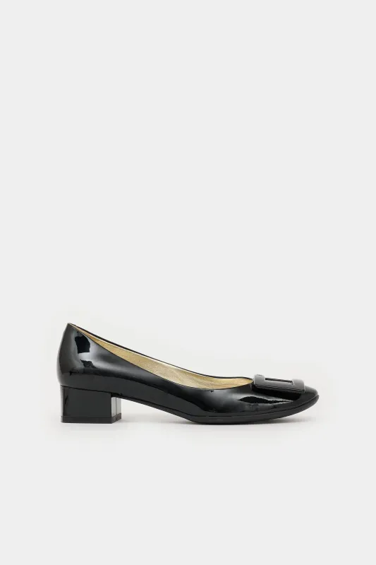 Patent Leather Buckle Pump made by Roger Vivier