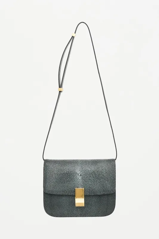 Leather Classic Medium Box Bag made by Celine