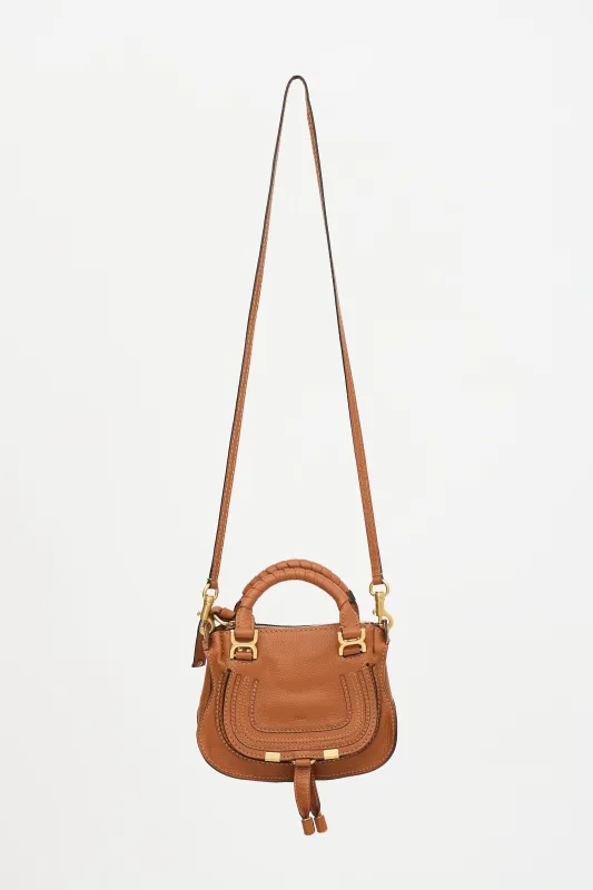 Leather Mini Marcie Double Bag made by Chloe