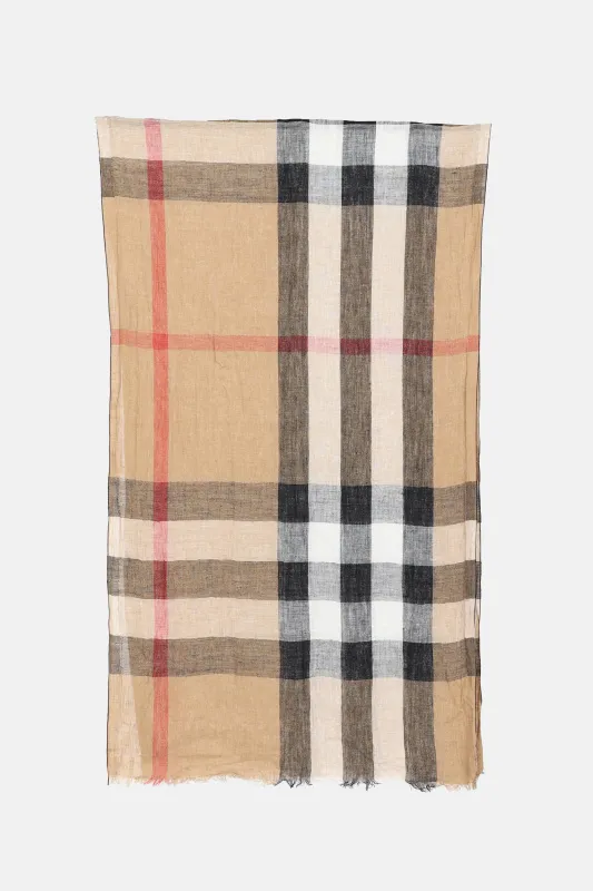 Nova Check Gauze Scarf made by Burberry