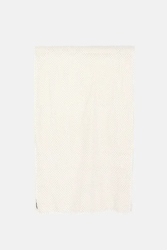 Eyelet Printed Scarf made by Burberry