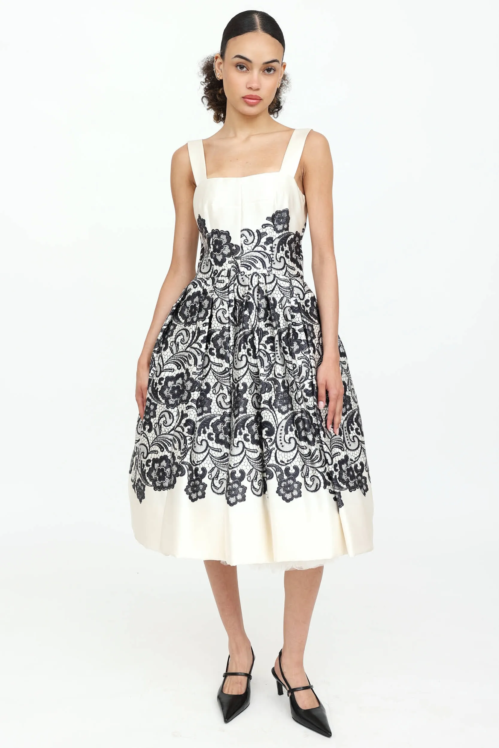 Lace Print Midi Dress sold by VSP Consignment product image thumbnail 5
