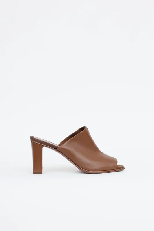 Leather Mule made by MaxMara