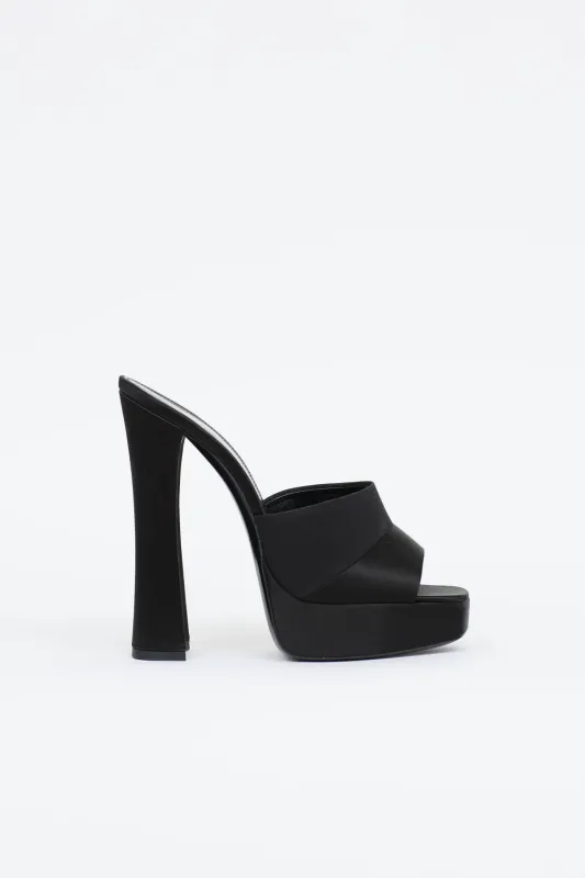 Satin Boogie Platform Mule made by Yves Saint Laurent