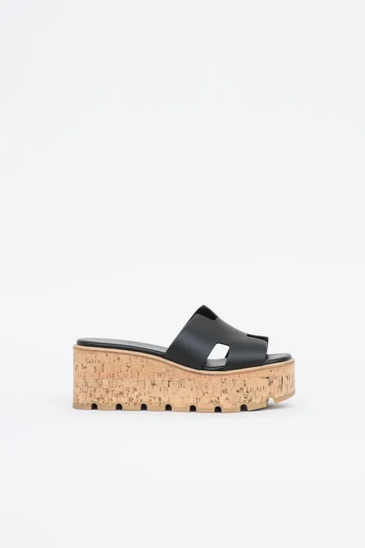 Noir Eze 30 Sandal made by Hermes