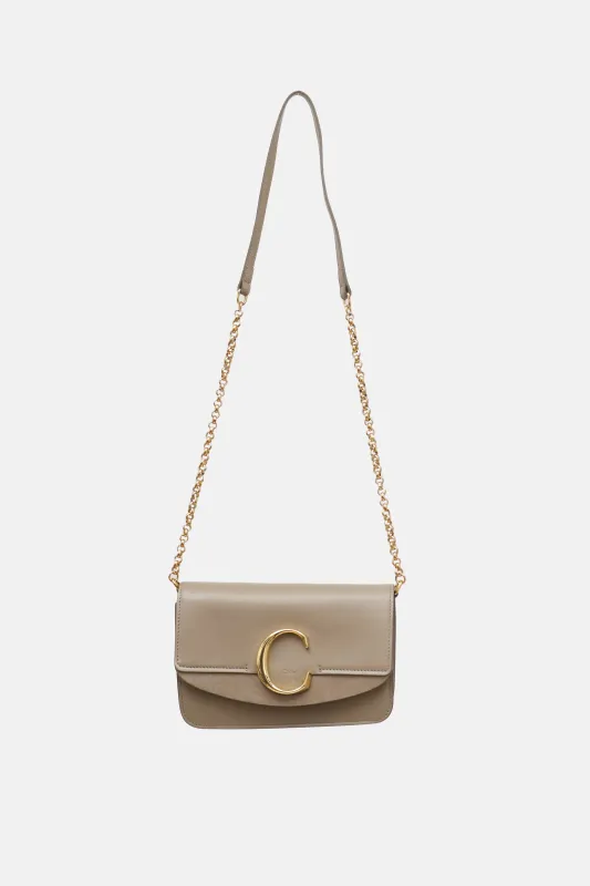 Leather & Suede C Chain Bag made by Chloe