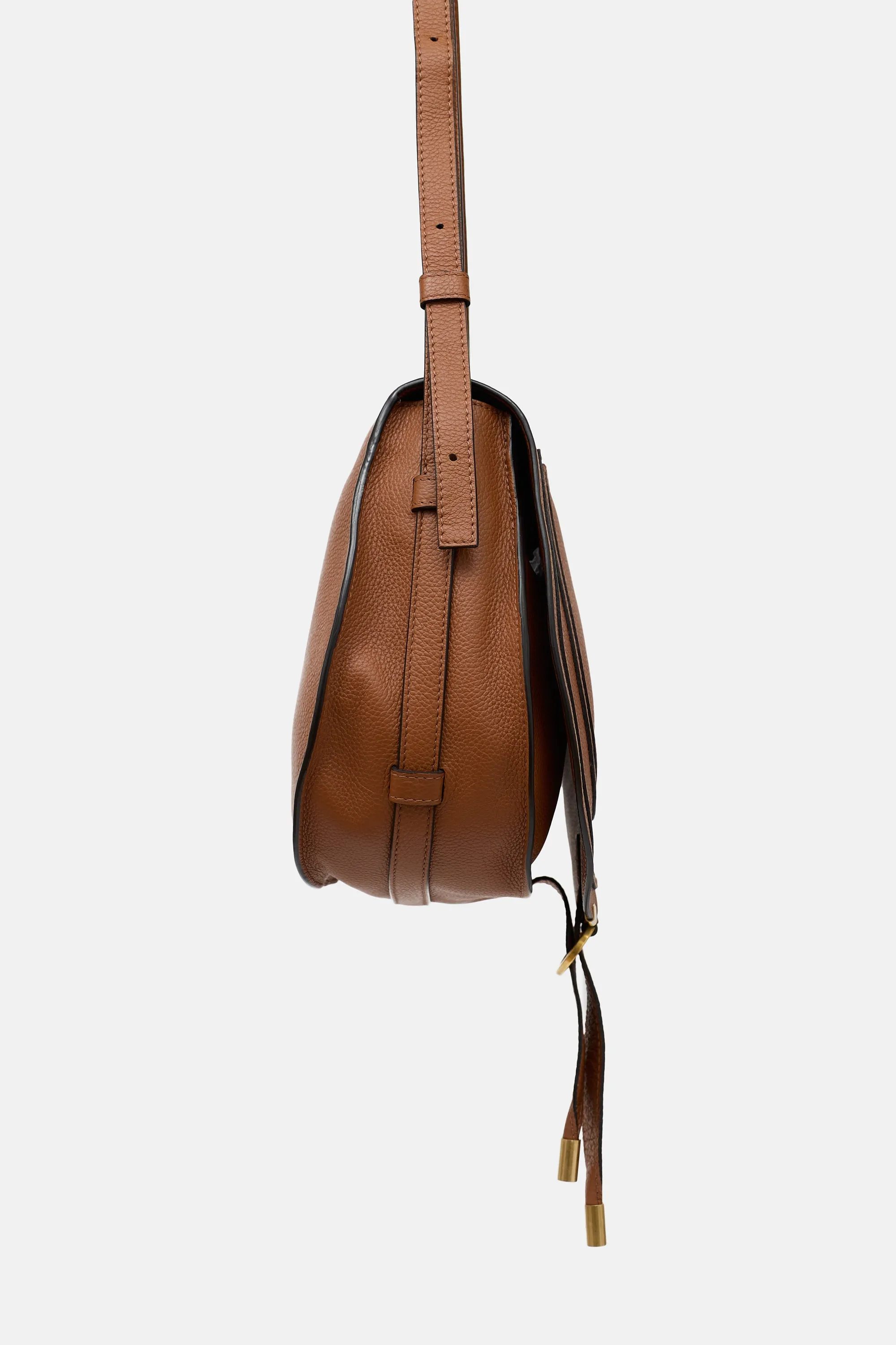Leather Medium Marcie Saddle Bag sold by VSP Consignment product image thumbnail 3