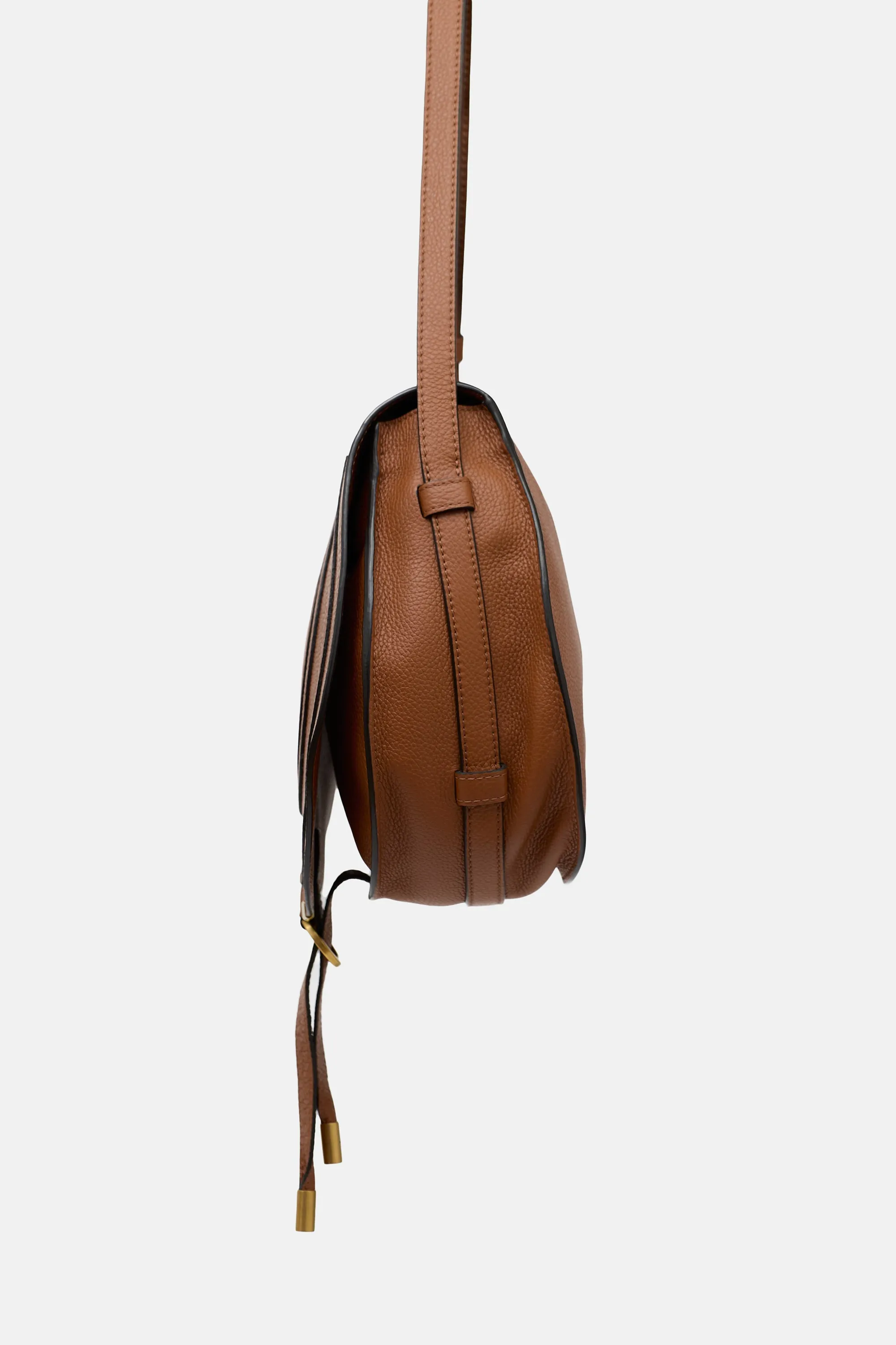 Leather Medium Marcie Saddle Bag sold by VSP Consignment product image thumbnail 4