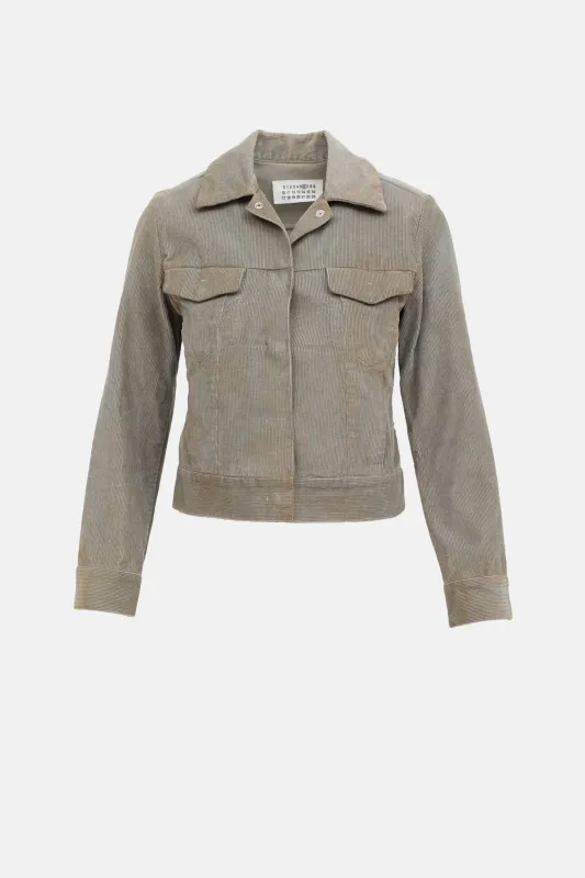 Discoloured Corduroy Jacket made by Maison Margiela
