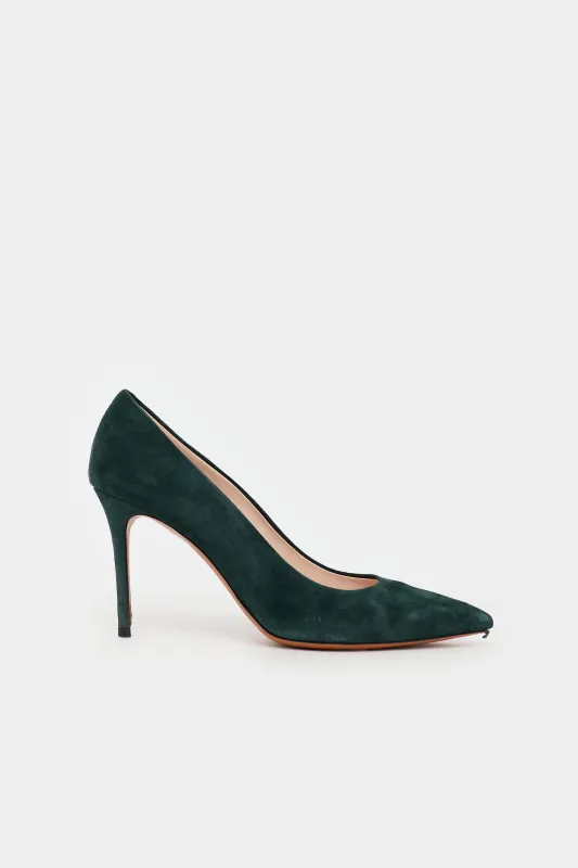 Suede Pointed Toe Pump made by Celine