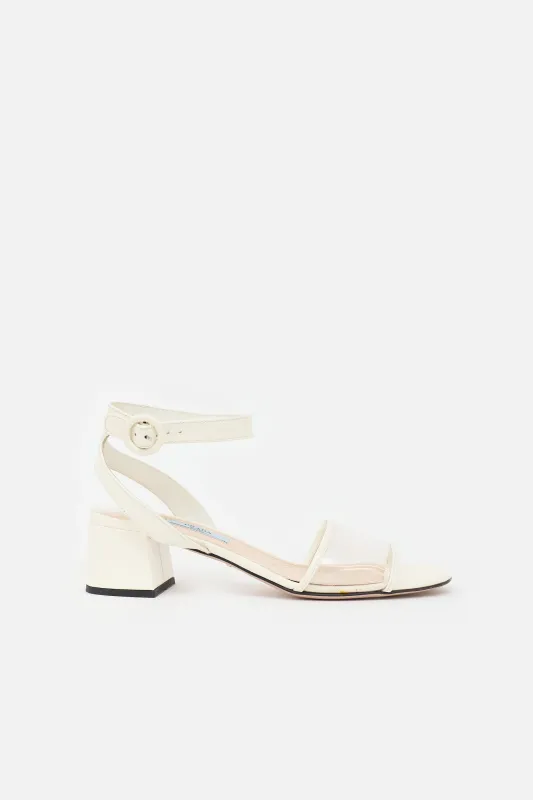 PVC & Patent Sandal made by Prada