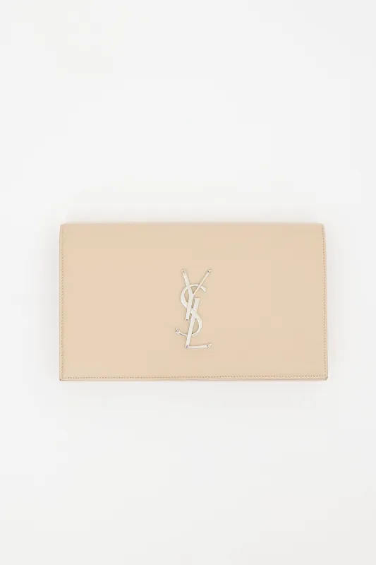 Grained Leather Kate Clutch made by Yves Saint Laurent