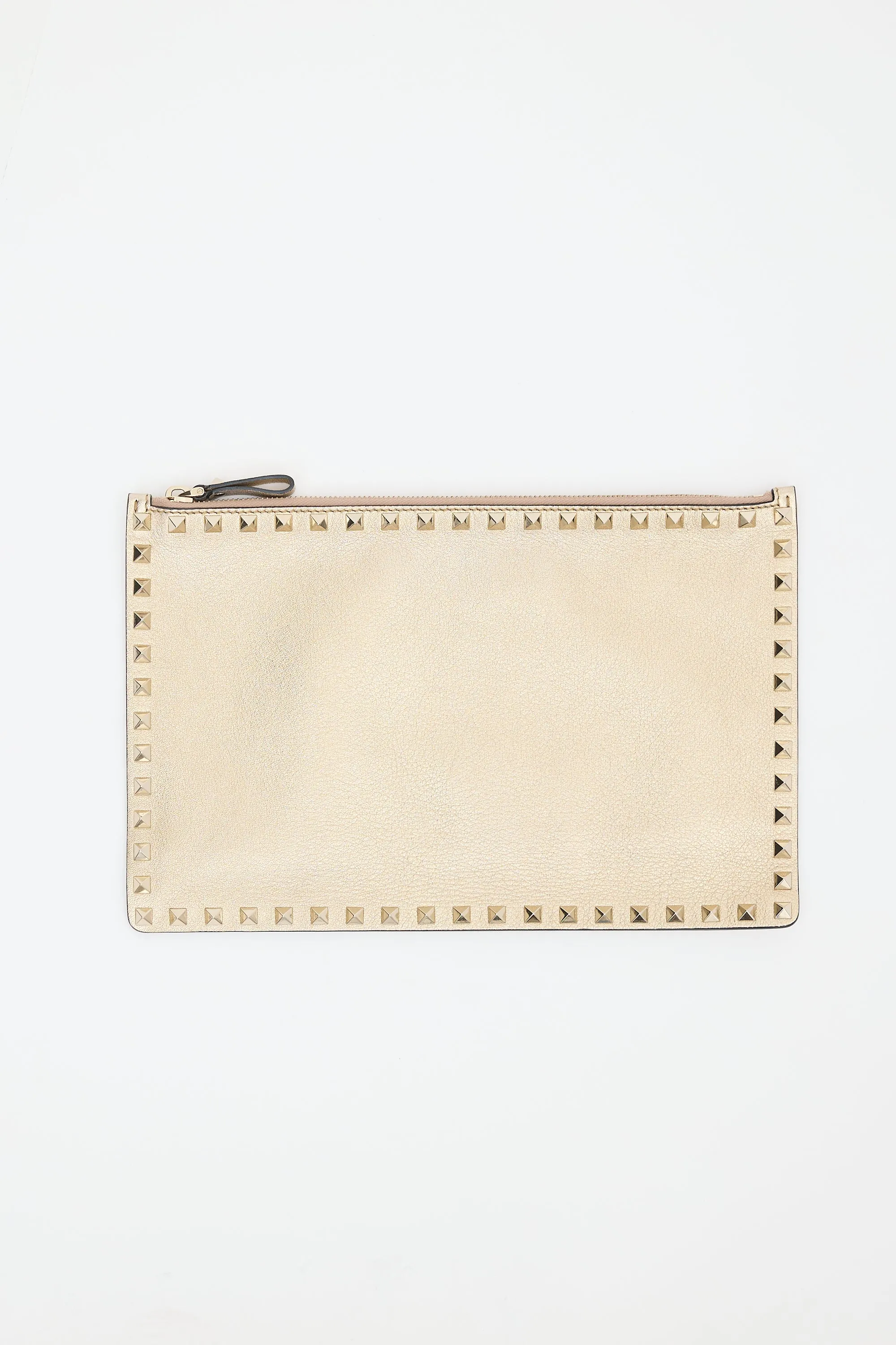 Metallic Leather Rockstud Pouch sold by VSP Consignment product image thumbnail 3