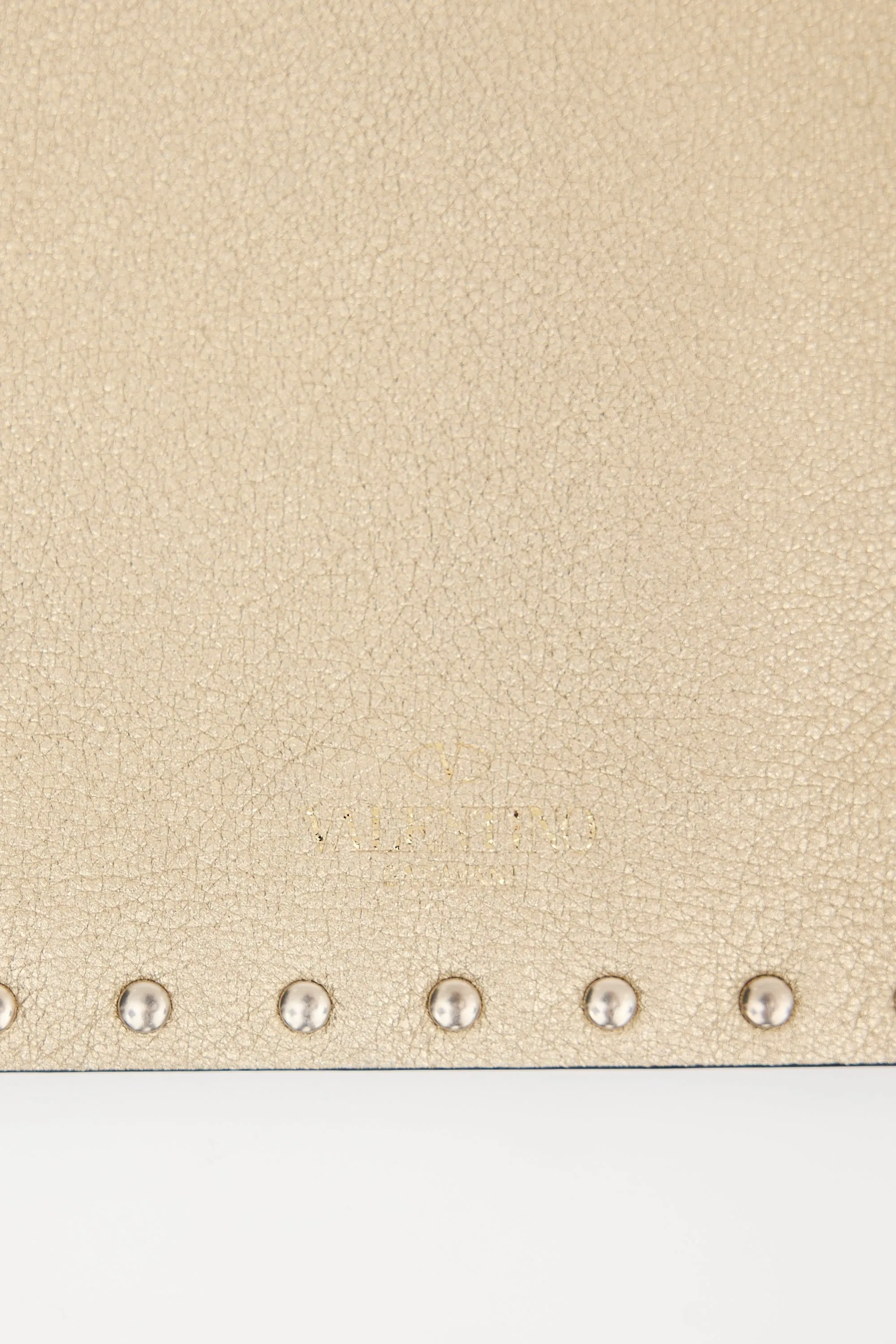 Metallic Leather Rockstud Pouch sold by VSP Consignment product image thumbnail 2