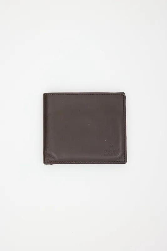 Leather Bifold Wallet made by Gucci