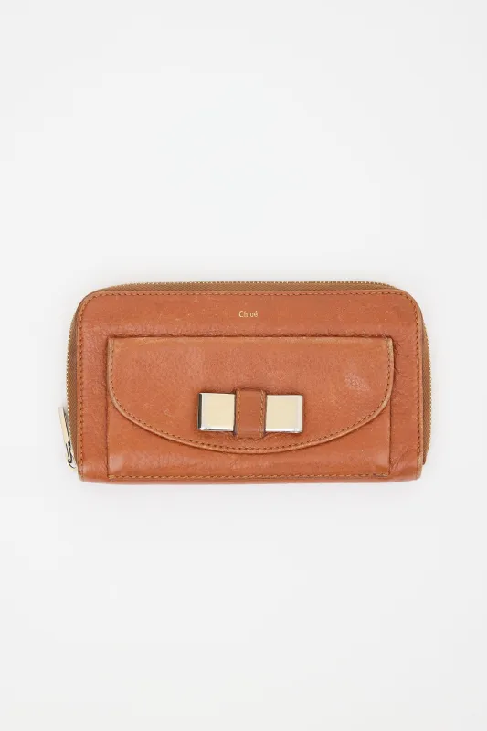 Leather Lily Continental Wallet made by Chloe