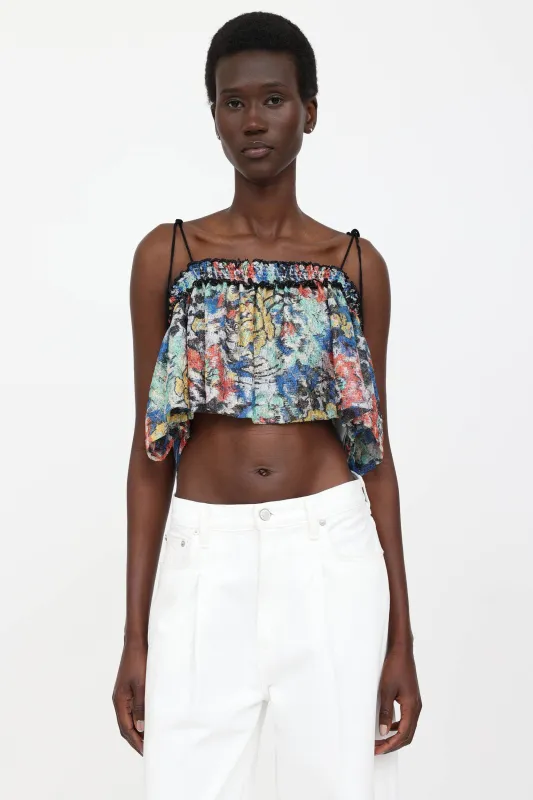 Metallic Tie Cropped Top made by Missoni
