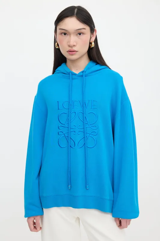 Embroidered Anagram Logo Hoodie made by Loewe