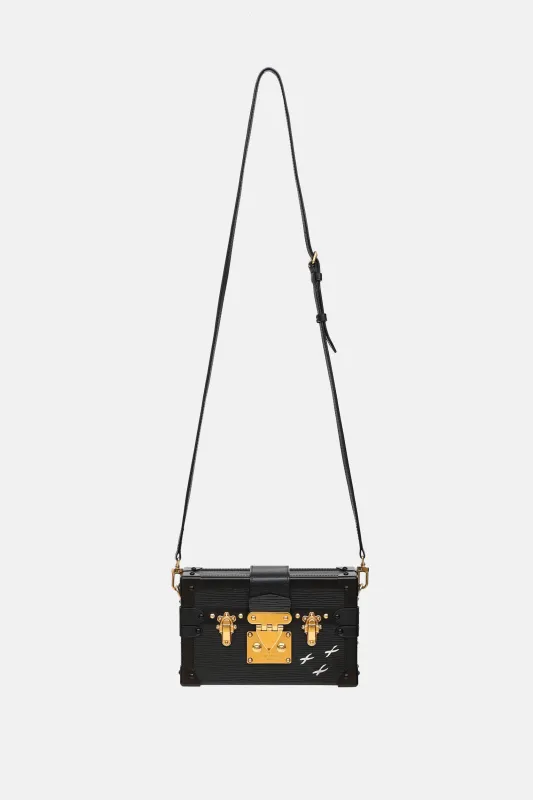 Black Epi Petite Malle Trunk Bag made by Louis Vuitton