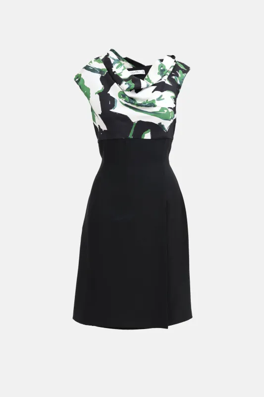 Floral Cowl Neck Midi Dress made by Dior