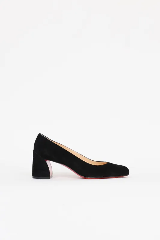 Suede Miss Sab 55 Pump made by Christian Louboutin