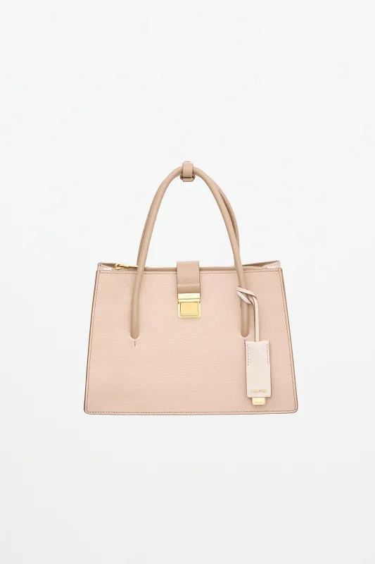 Leather Madras Tote Bag made by Miu Miu