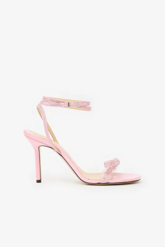 Satin French Bow Sandal made by MACH & MACH