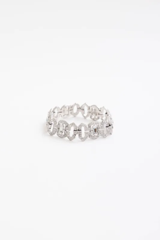 1930's Diamante Art Deco Bracelet made by VSP Consignment