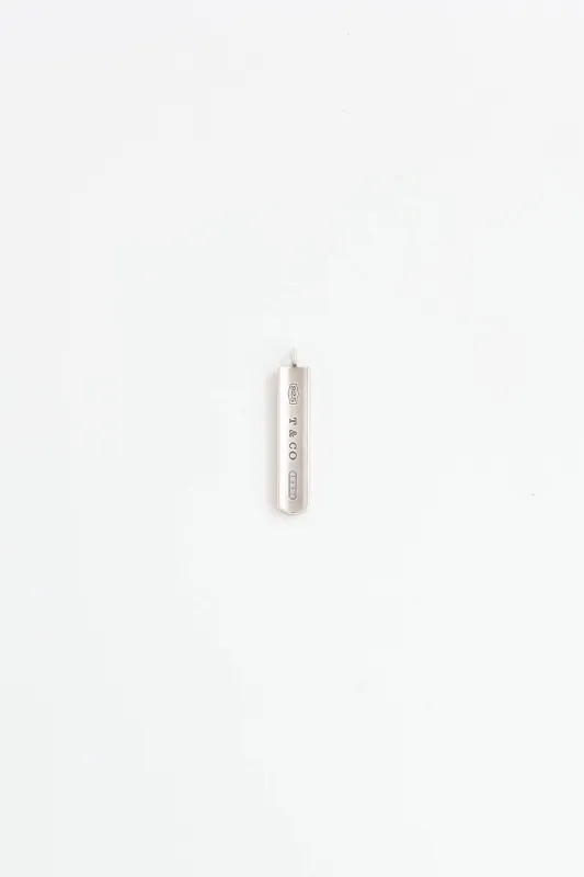 Sterling Silver 1837 Bar Pendant made by Tiffany & Co.