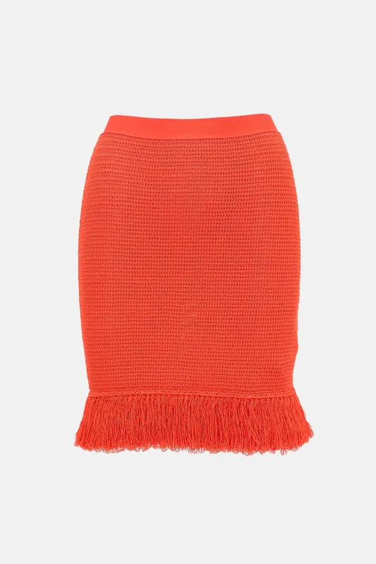 SS 2011 Crochet Fringe Skirt made by Bottega Veneta