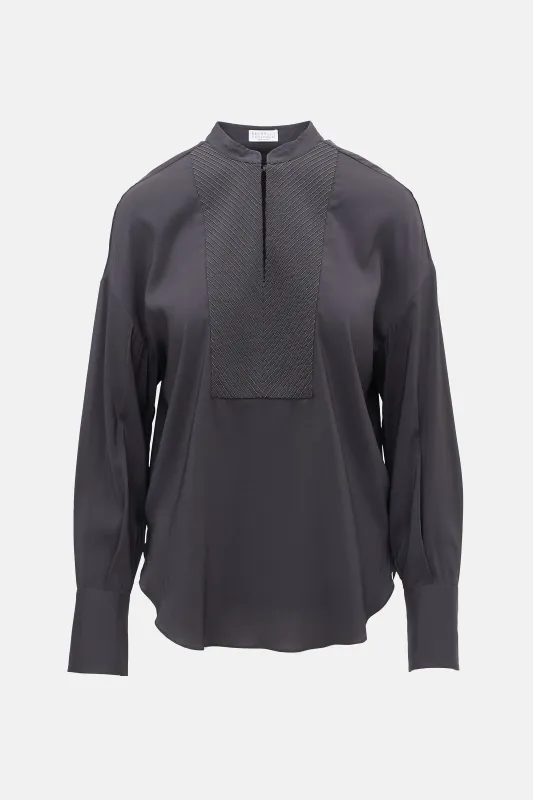 Silk Monili Blouse made by Brunello Cucinelli