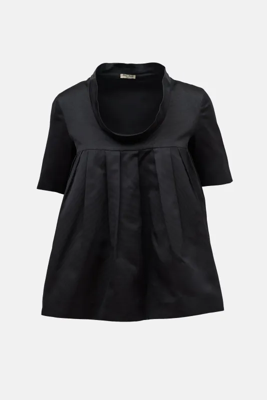 2007 Silk Grosgrain Pleated Top made by Miu Miu
