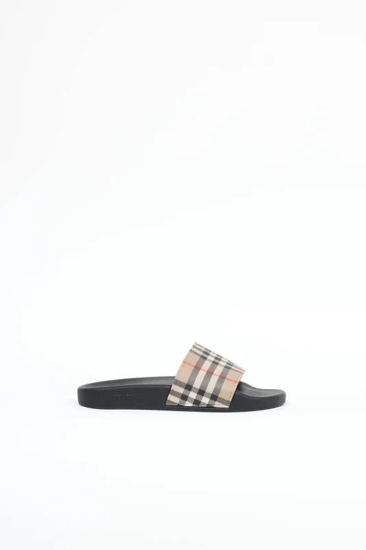 Archive Check Slide made by Burberry
