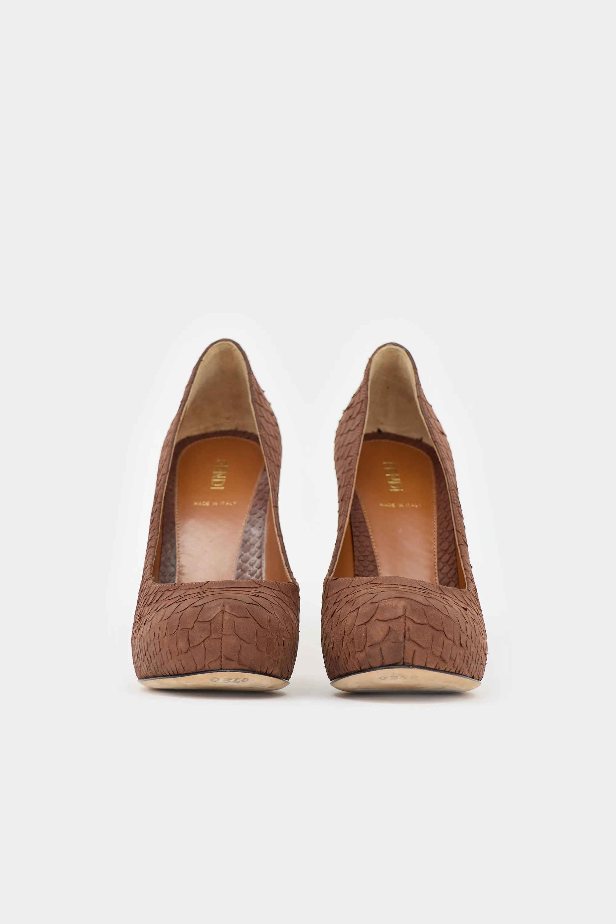 Leather FF Platform Pump sold by VSP Consignment product image thumbnail 3