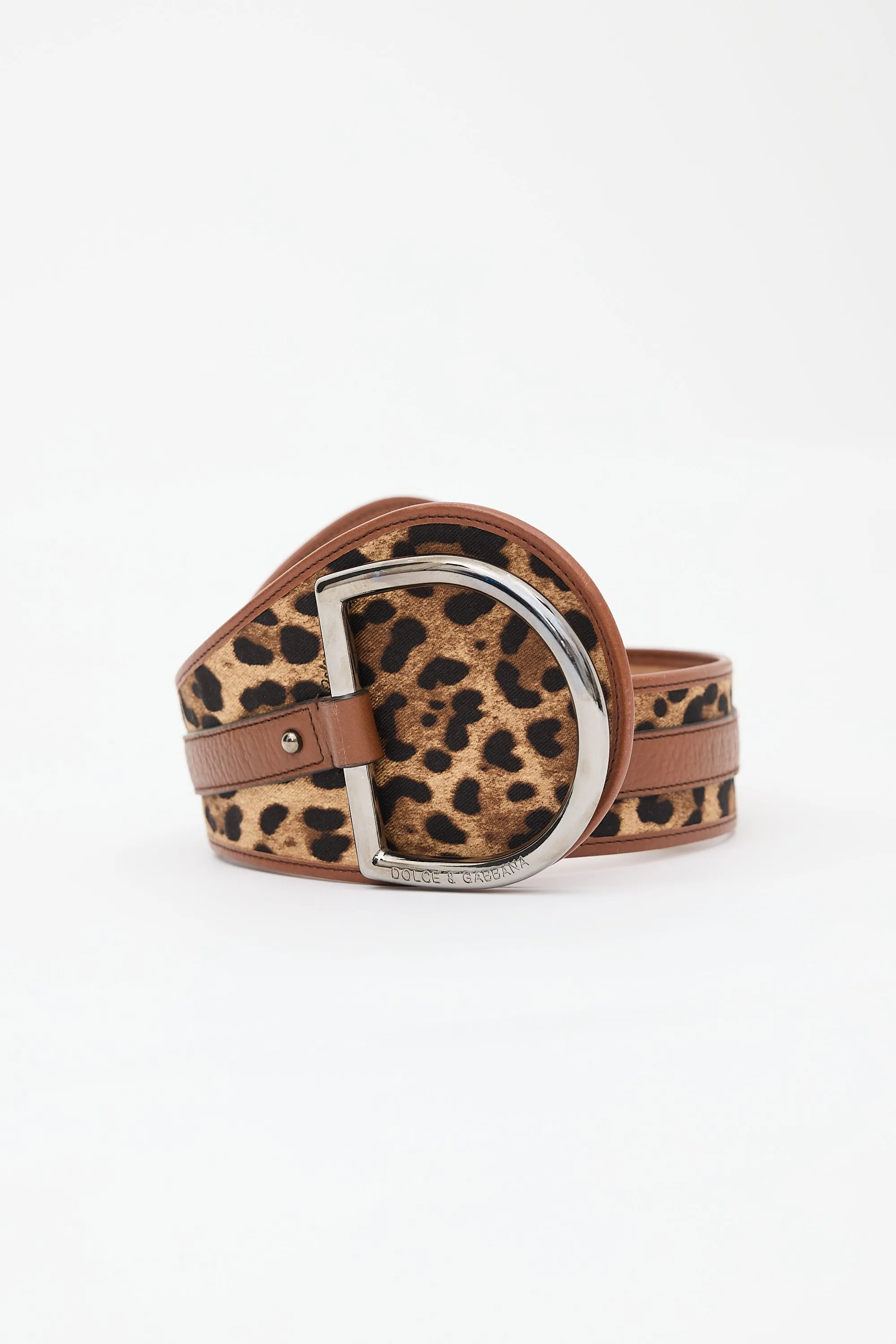 Leather & Canvas Printed Belt sold by VSP Consignment product image thumbnail 3