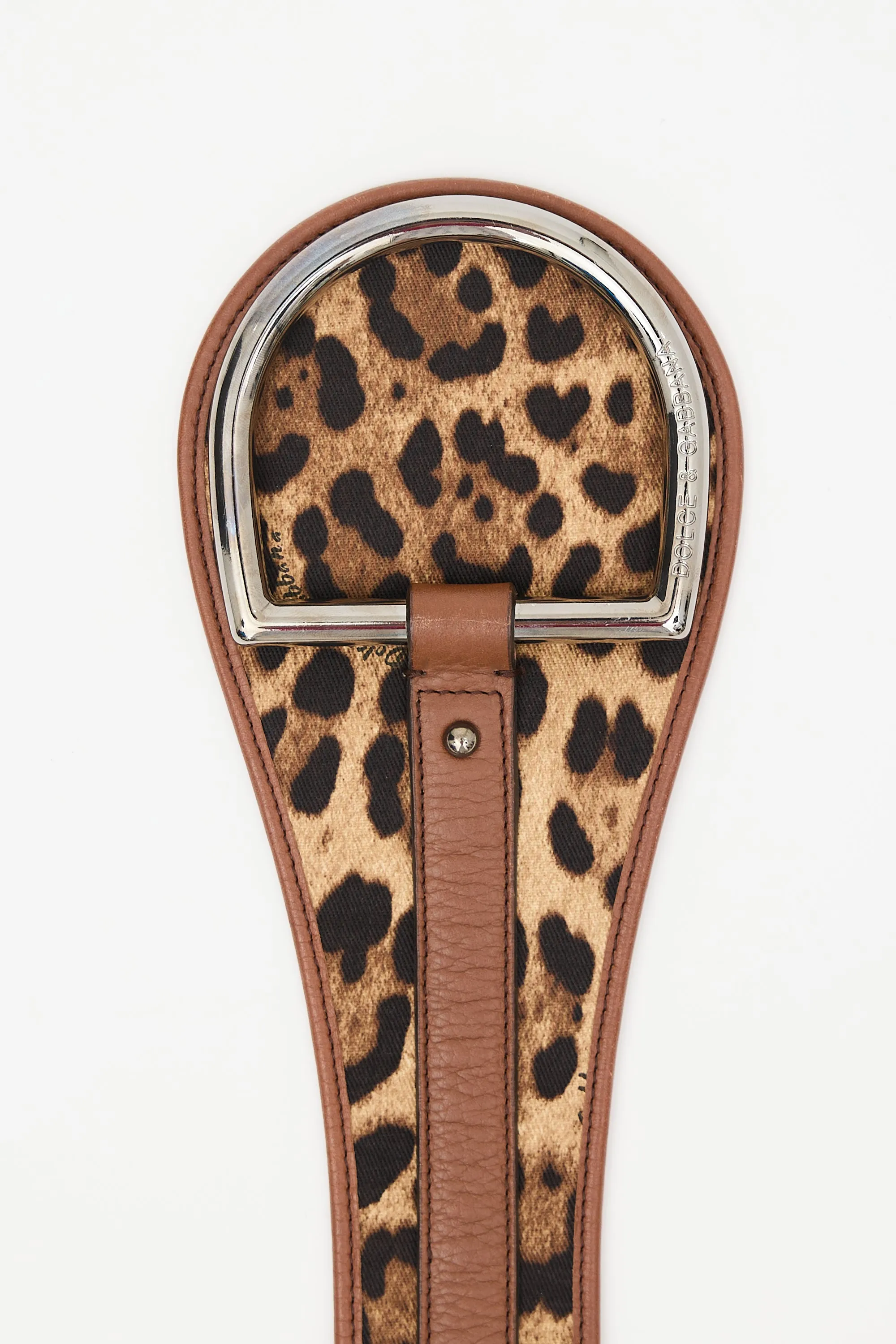 Leather & Canvas Printed Belt sold by VSP Consignment product image thumbnail 2